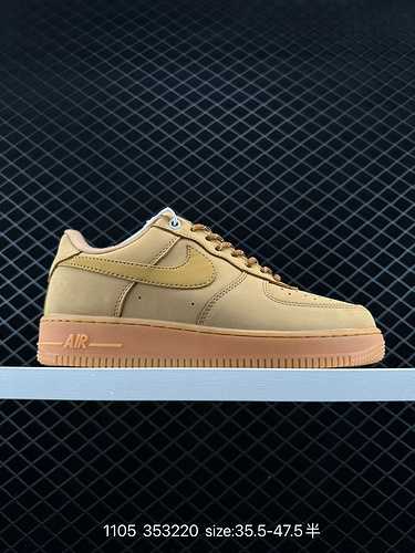 Autentica scarpa casual Nike Air Force Low AF Classic Wheat Air Force One Low Top CJ9792 Nike contin