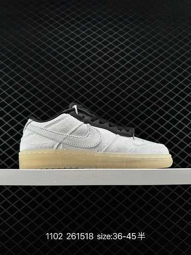 9 Offerta speciale benessere Fragment Design x CLOT x Nike SB Dunk Low White Silk Trapianta il desig