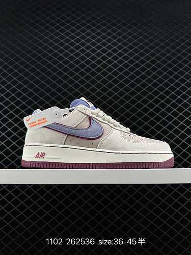 8 nuovi prodotti spediti a livello aziendale Nike Air Force Low 7 Grigio Blu Rosa Air Force One Scar