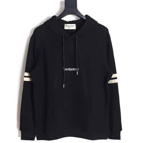 Maglione ricamato con lettere a nastro impiombato YSL Saint Laurent SLP