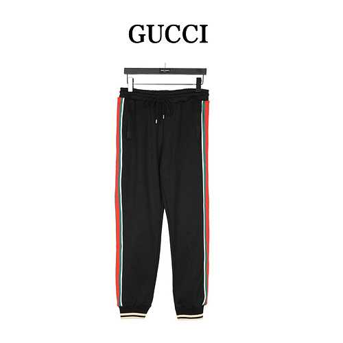 Gu cciGucci Pantaloni classici con nastro rosso e verde