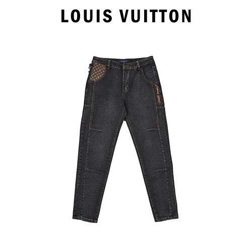 Jeans di marca in pelle LV Louis Vuitton Prestige