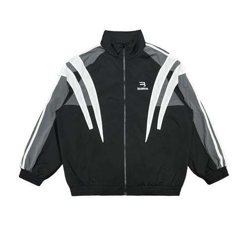 Cappotto sportivo BLCGBalenciaga 23ss autunno giuntura con collo alla coreana