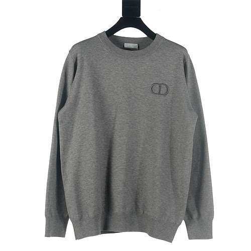 Maglione girocollo lavorato a maglia CD Dior CD 23Fw ricamato