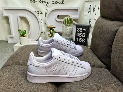 158DAdidas Clover Originals Superstar Shell Head Classico Versatile Scarpe da tavolo sportive casual