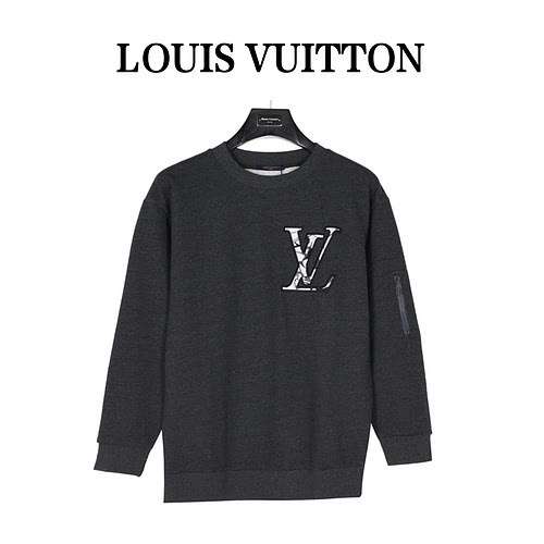 LVLouis Vuitton 23Fw Ski Maglione in pile ricamato in cotone girocollo