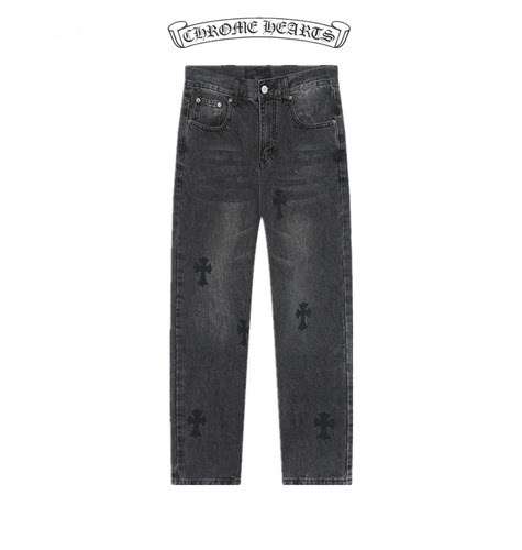 Jeans CHCroix con lavaggio incrociato, unisex