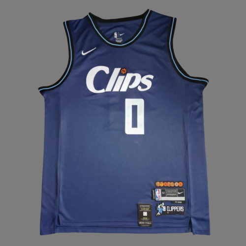 24 Season Clippers 0 Russell Westbrook City Edition Navy