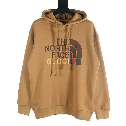 Felpa con cappuccio con logo stampato Gucci GUC x TNFNorth TNF co branded