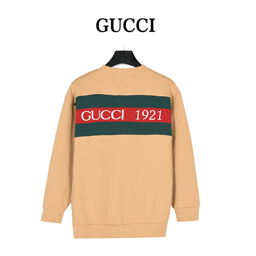 Gu cciGucci 23Fw Back 1921 Maglione in pile con nastro