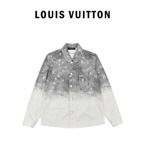 LVLouis Vuitton 22ss Cappotto camicia di jeans maculato con cielo stellato