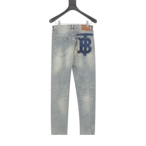 Jeans con tasca stampata BBR sul retro TB