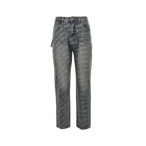 BLCGBalenciaga 23Fw Bullet Screen AOP Jeans in denim