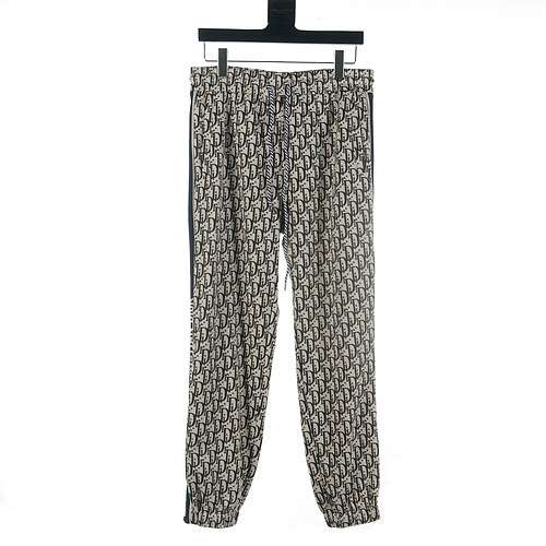 Pantaloni Dior CD 23Fw AOP con nastro laterale jacquard