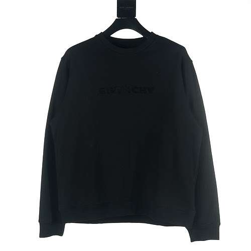 Maglione girocollo Givenchy GVC 23Fw con lettera ricamata LOGO