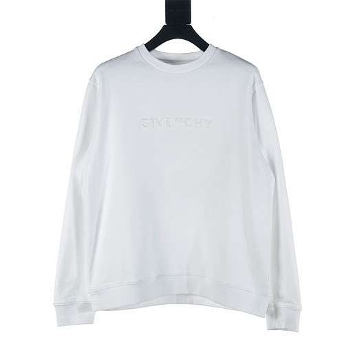 Maglione girocollo Givenchy GVC 23Fw con lettera ricamata LOGO