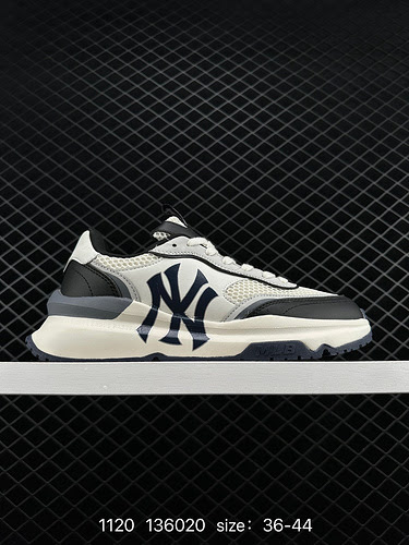 MLB Chunky Runner retro item, New York Yankees mesh dad shoes, 6cm higher inside, simple color match