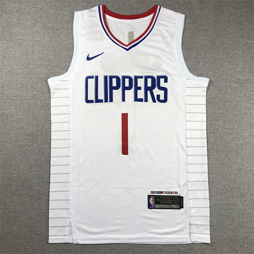 24th Season Clippers No. 1 James Harden White