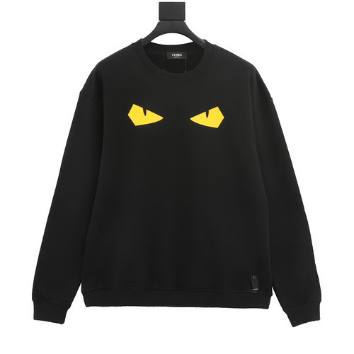 FENDI Felpa Fendi Little Monster Rubber Eyes girocollo