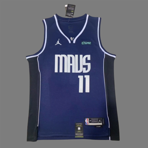 Mavericks No. 11 Kyrie Irving Dark Blue 24th Season Jersey