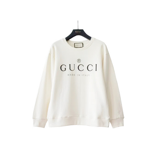 GucciFelpa girocollo con stampa logo semplice Gucci 23Fw