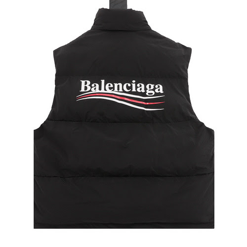 Blcg Coke gilet in piumino di cotone sciolto ondulato