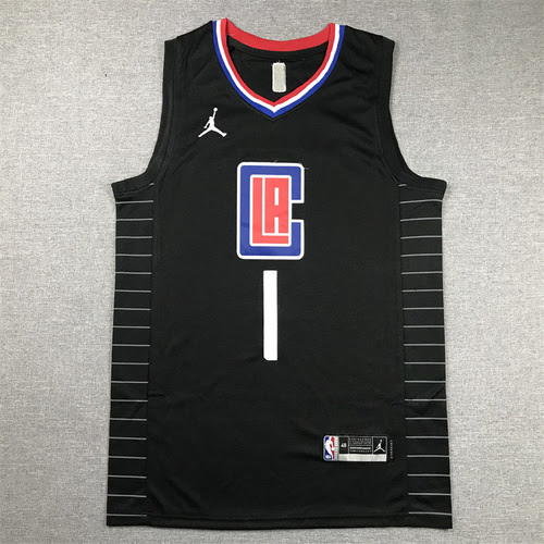 24th Season Clippers No. 1 James Harden Black