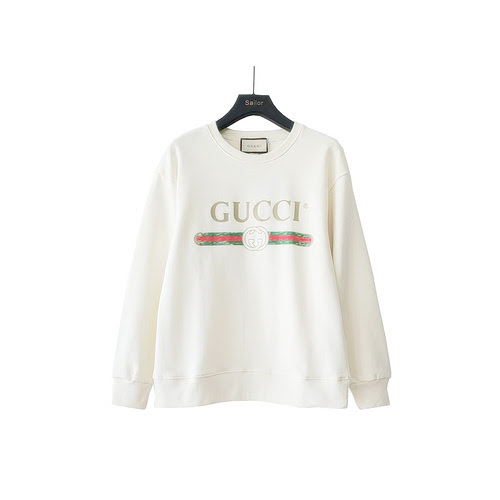 GucciFelpa girocollo con logo classico Gucci stampato