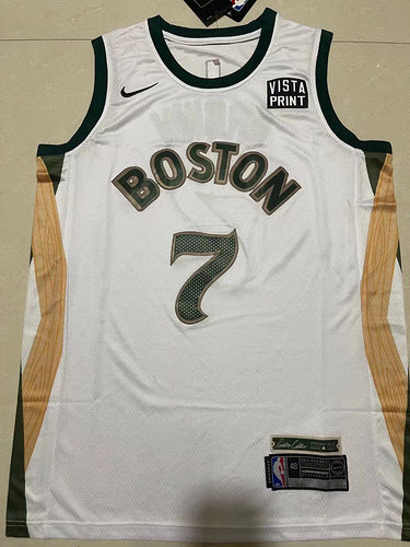 Maglia Celtics n. 7 Jaylen Marrone Bianca 24a Stagione