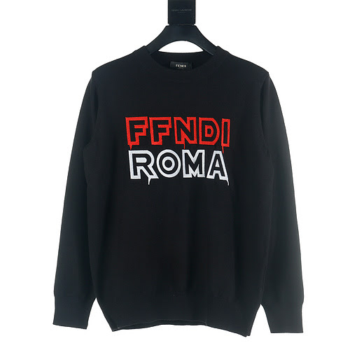 FendiMaglione FendiFendi FD 23Fw con lettera ricamata girocollo