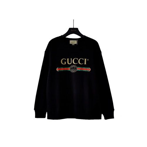 GucciFelpa girocollo con logo classico Gucci stampato