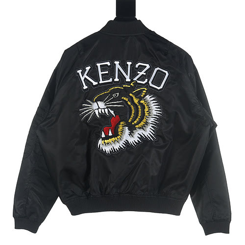 KENZO Giacca da volo Kenzo KZ 23FW con testa di tigre ricamata