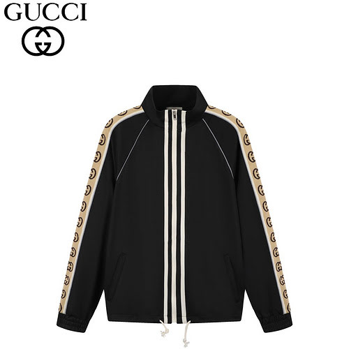 GUCCI Giacca con logo in tessuto riflettente Gucci