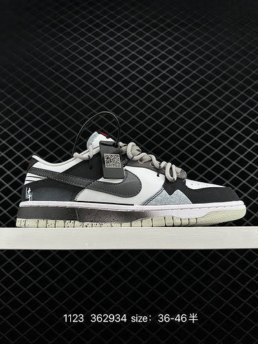 7 Nike Dunk Low Retro quotPlaidquot Nike SB lowtop nero e grigio ombra lacci in corda di canapa snea