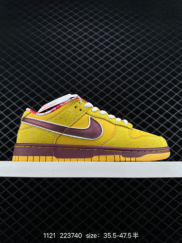 2 Concepts x SB Dunk Low Yellow Lobster Vantaggi epici Versione primo strato Corretti dettagli della