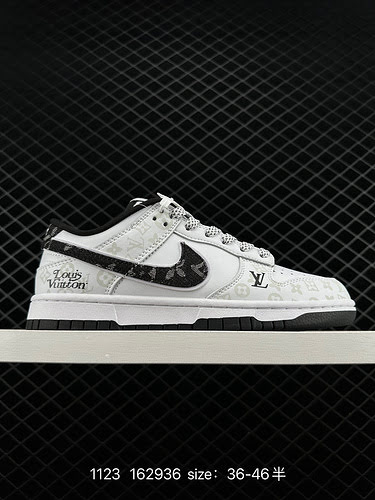 8 Nike SB Dunk Low LV materiale originale dello strato superiore cobranded versione esclusiva l'elab