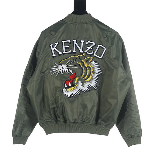 KENZO Giacca da volo Kenzo KZ 23FW con testa di tigre ricamata