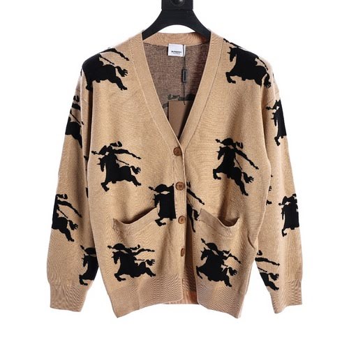 BBRMaglione cardigan da donna Burberry Equestrian Rider