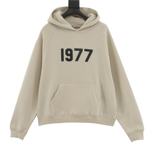 FEAR OFGOD doppia linea ESSENTIALS high street 1977 felpa con cappuccio floccata digitale