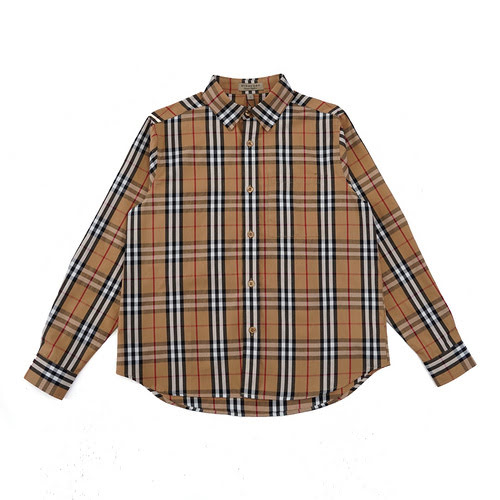 Camicia a maniche lunghe Burberry BBR classica a quadri ricamata sul retro