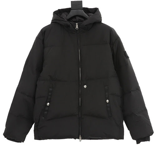 Piumino ST Stone Island nero serie Ghost Shadow