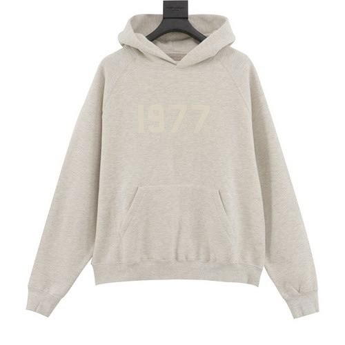 FEAR OFGOD doppia linea ESSENTIALS high street 1977 felpa con cappuccio floccata digitale