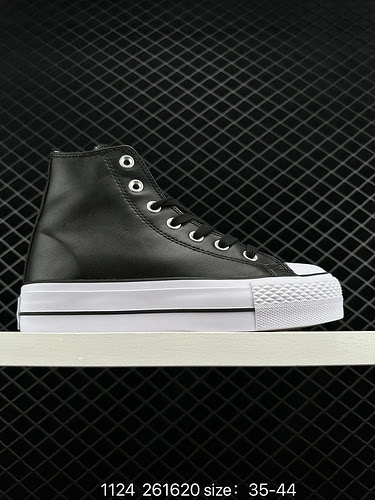 Converse Chuck 97 thick-soled shoes, round label, high and low top casual shoes. Pure leather fabric