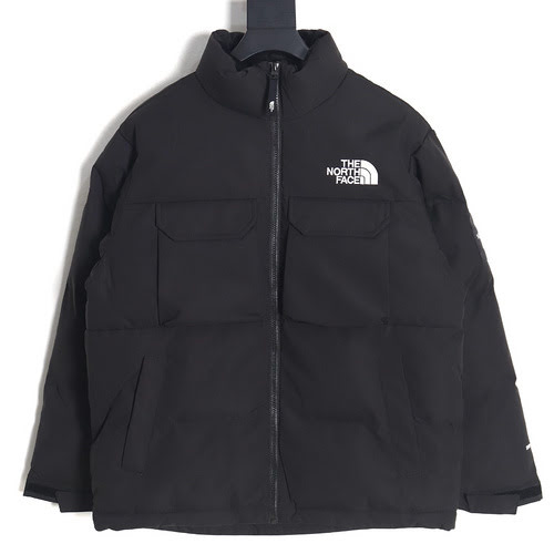 Piumino workwear di TNF North Face patchwork a contrasto