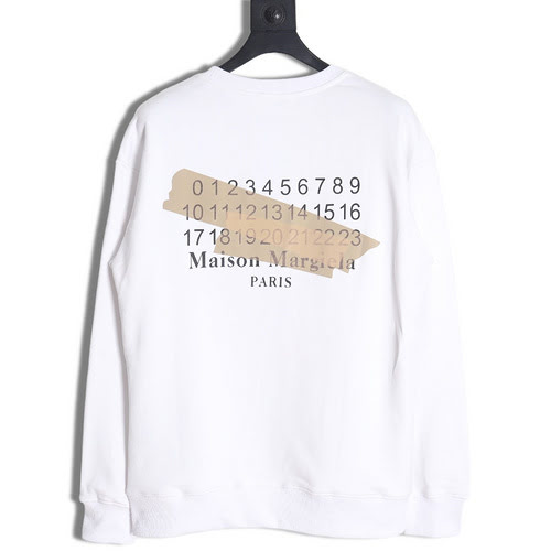 Felpa MM Margiela con stampa digital tape sul retro