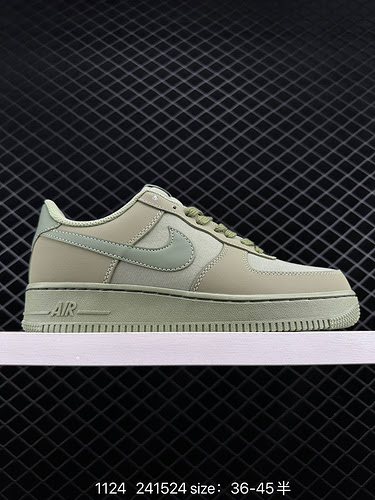 2 Nike Air Force Low military green Air Force One low-top versatile casual sports sneakers. The comb