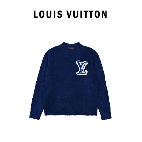 Maglione pullover con logo grande lavorato a maglia LVLouis Vuitton 22FW