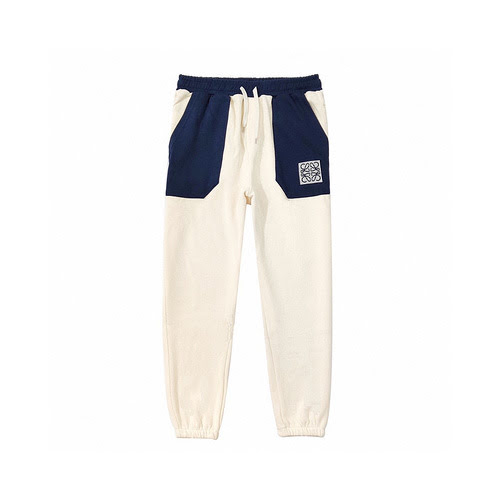 LOEWE Pantaloni casual ricamati a blocchi di colore Totoro con tasca grande Loewe