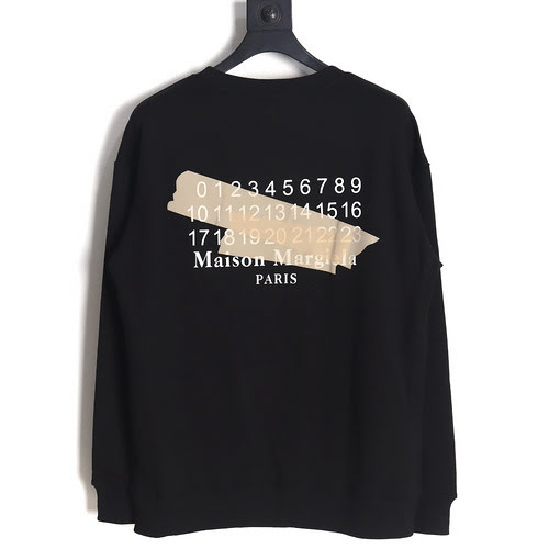 Felpa MM Margiela con stampa digital tape sul retro