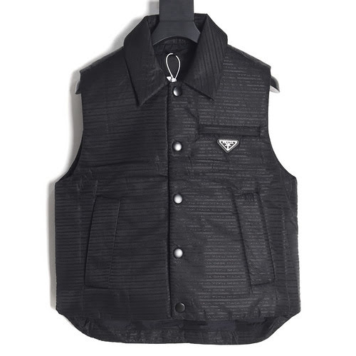 Gilet in cotone con tasca con cerniera nascosta PRD 23FW